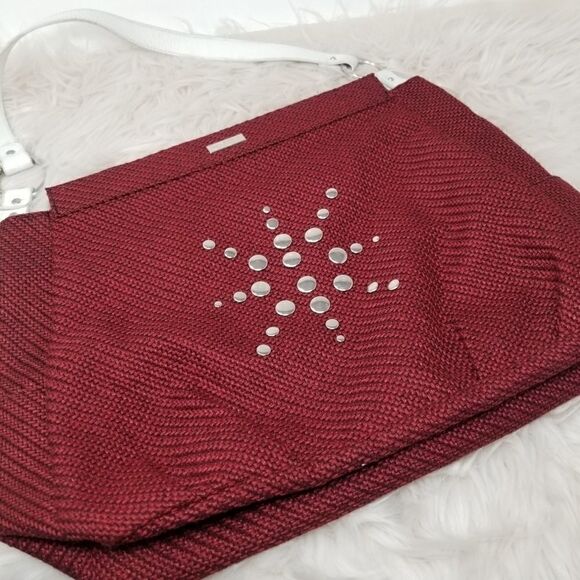 BURGANDY MICHE TOTE/SHOULDER BAG. - Picture 1 of 13